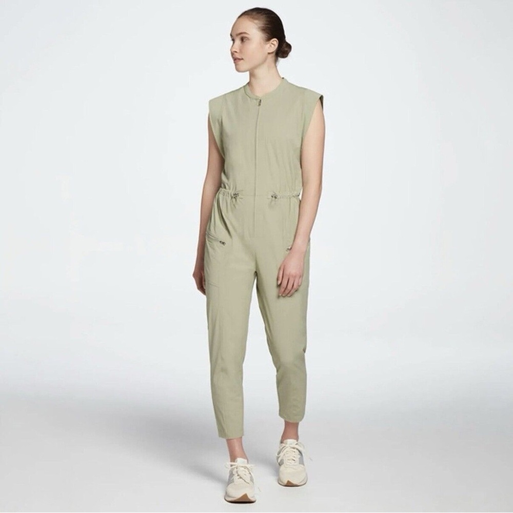 Calia Sage Green Utility Jumpsuit